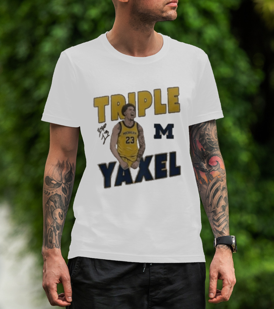 Michigan Triple M Yaxel 23 Basketball Jersey T-Shirt