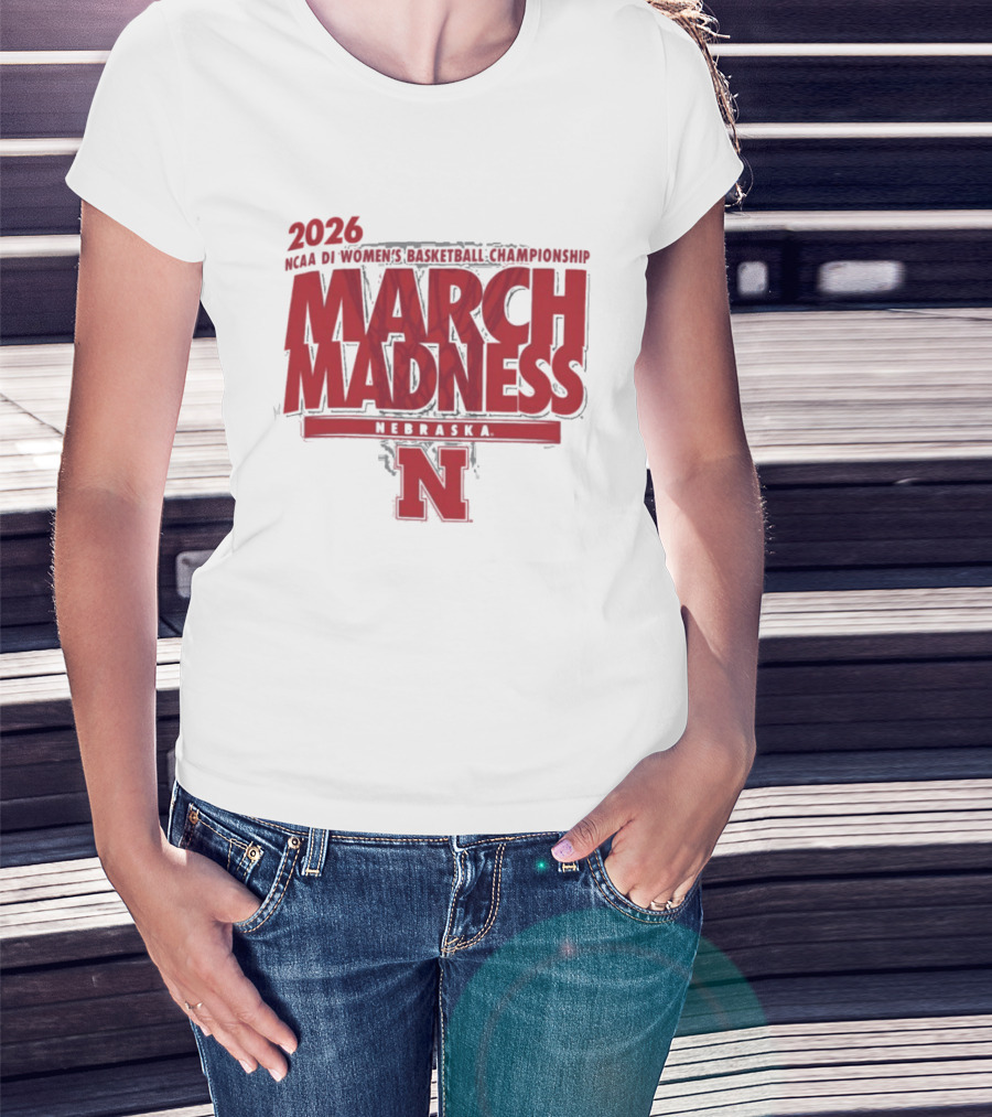 2026 Nebraska NCAA DI Women's Basketball March Madness Championship T-Shirt