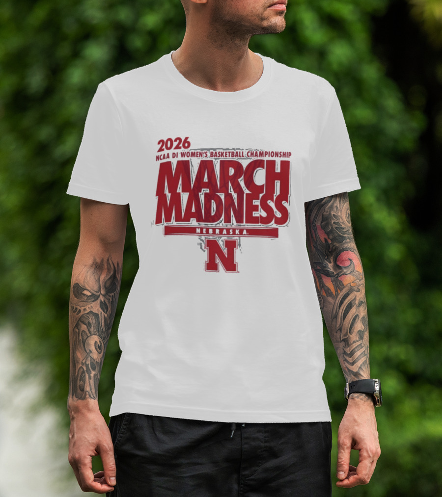 2026 Nebraska NCAA DI Women's Basketball March Madness Championship T-Shirt