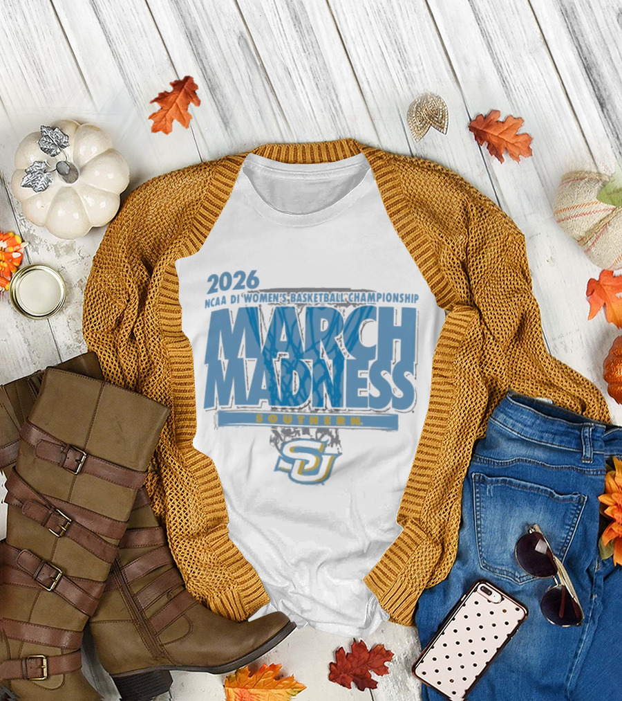 Southern Jaguars 2026 NCAA DI Women's Basketball Championship March Madness First Four T-Shirt