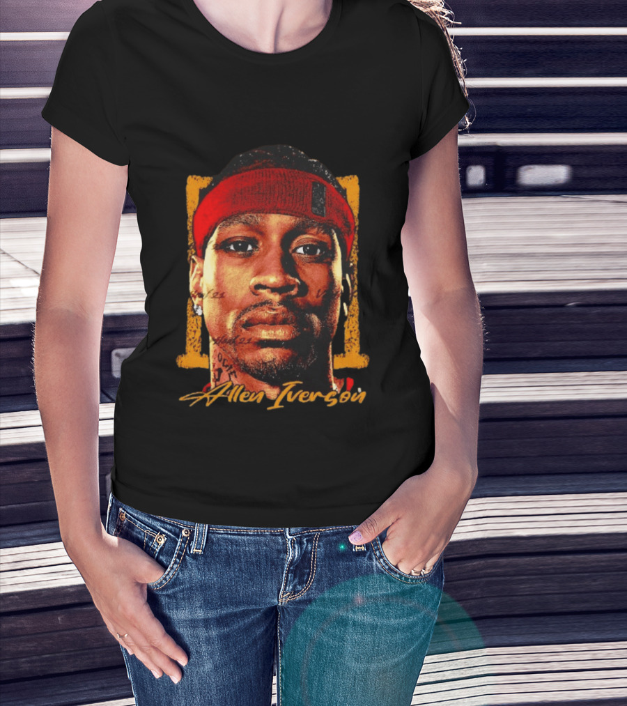 Allen Iverson Philadelphia 76ers Big Face NBA T-Shirt