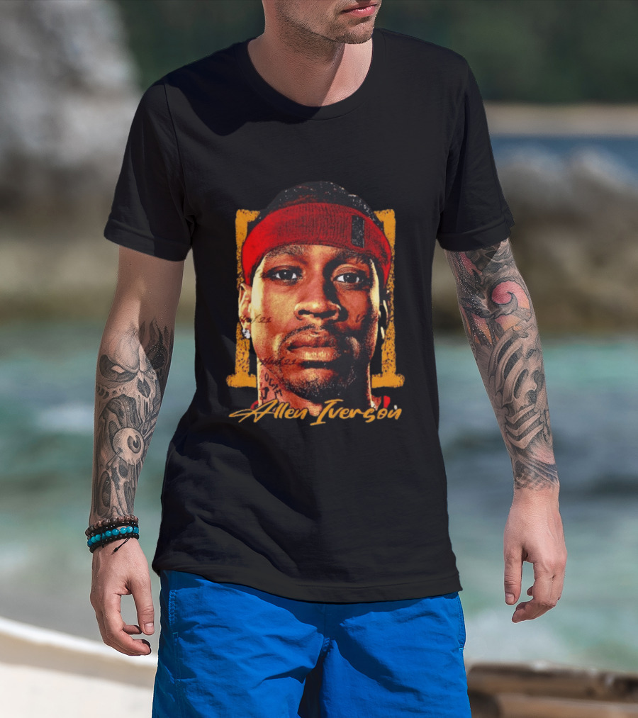 Allen Iverson Philadelphia 76ers Big Face NBA T-Shirt