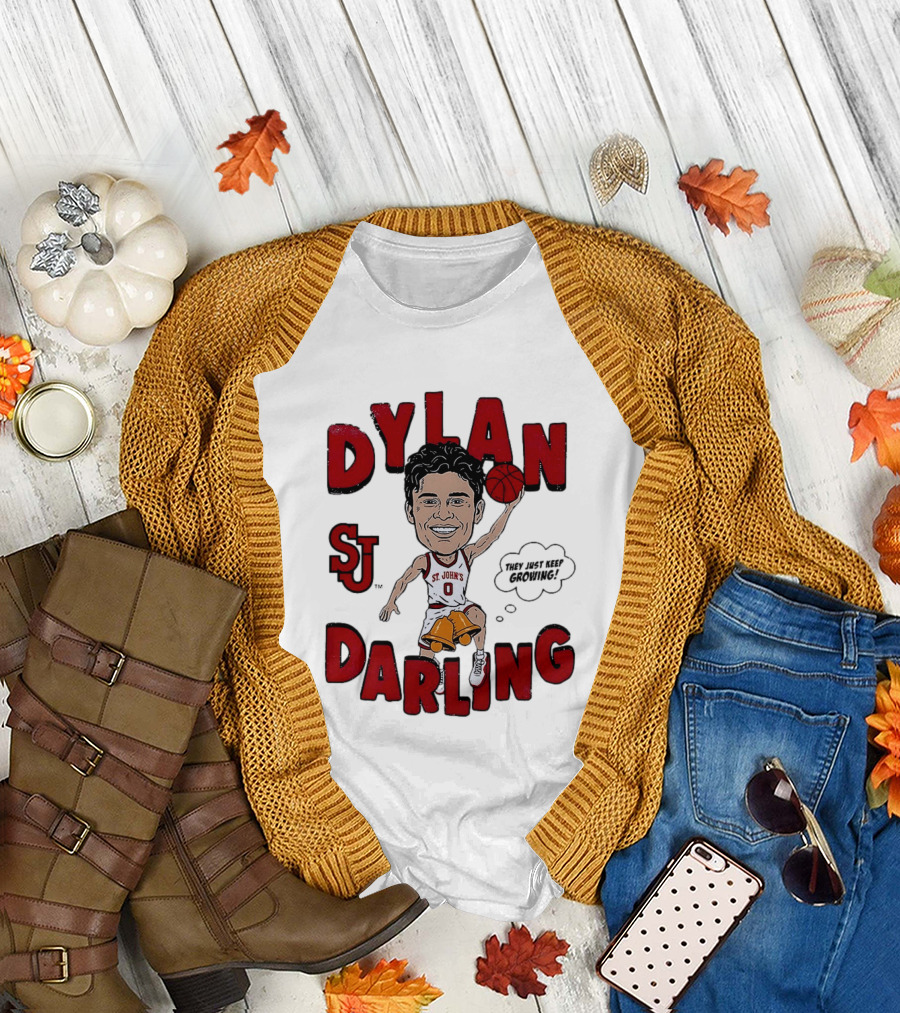 Dylan Darling St. John's Red Storm Caricature Comic T-Shirt