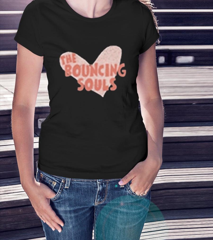 The Bouncing Souls Heart Shaped Hopeless Romantic T-Shirt