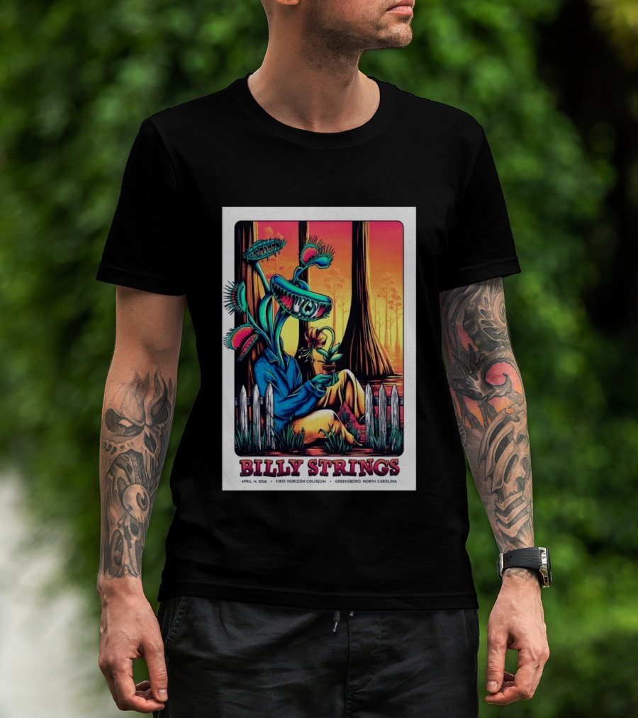 Billy Strings April 14 2026 First Horizon Coliseum Greensboro North Carolina Botanical T-Shirt