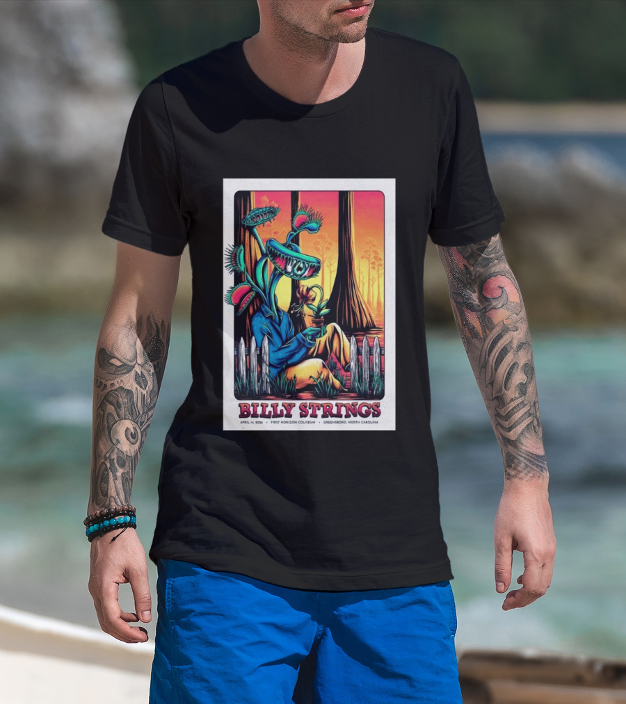 Billy Strings April 14 2026 First Horizon Coliseum Greensboro North Carolina Botanical T-Shirt