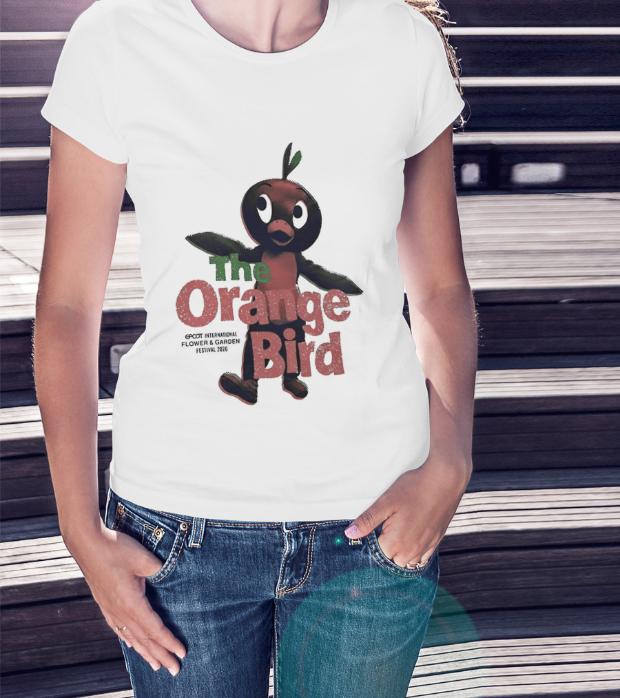 The Orange Bird Epcot Flower And Garden Festival 2026 Disney Parks Pavilion T-Shirt
