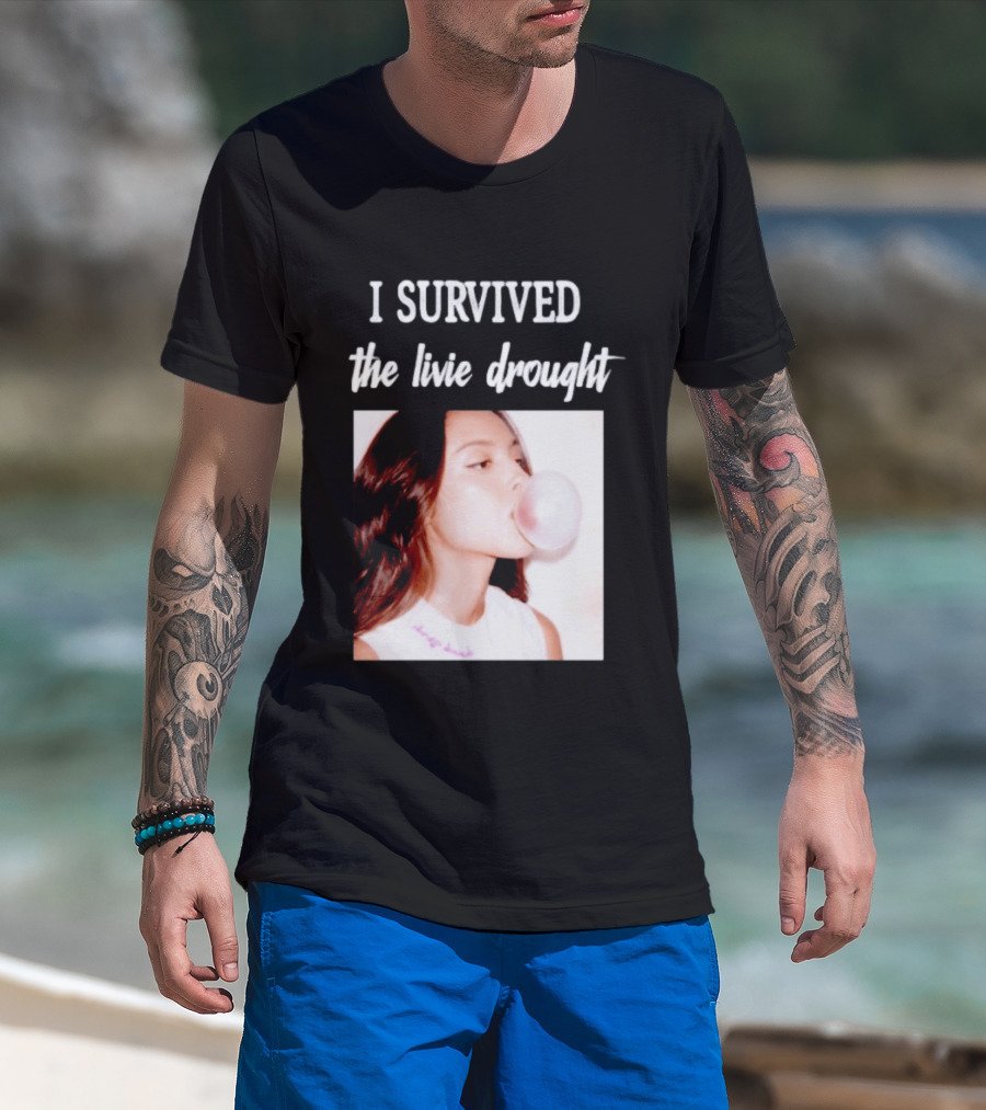 Olivia Rodrigo I Survived The Livie Drought Bubblegum Aesthetic T-Shirt