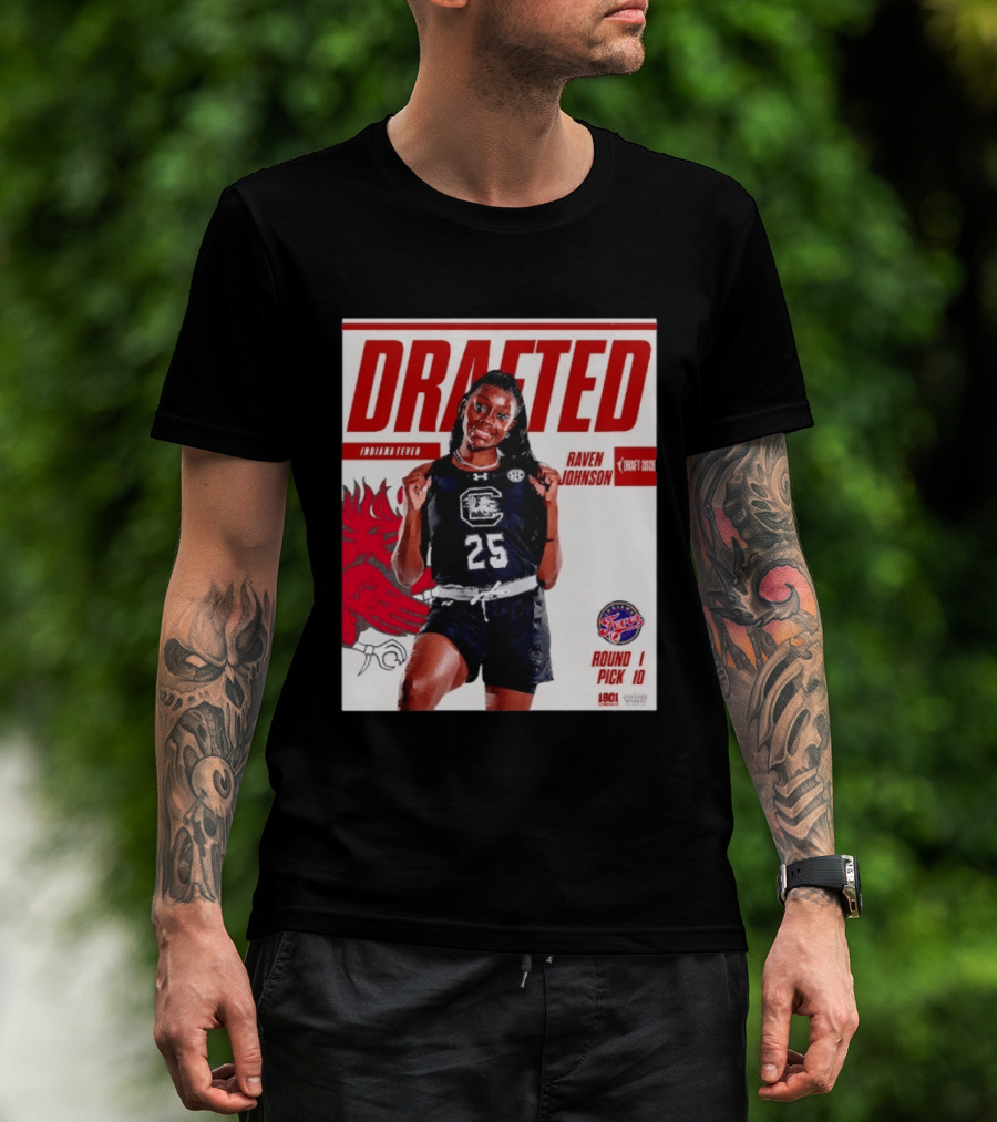 Raven Johnson Drafted Round 1 Pick 10 Indiana Fever WNBA 2026 T-Shirt