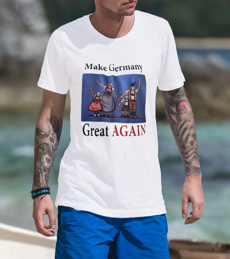 Make Germany Great Again Dirndl Lederhosen Family Celebration T-Shirt
