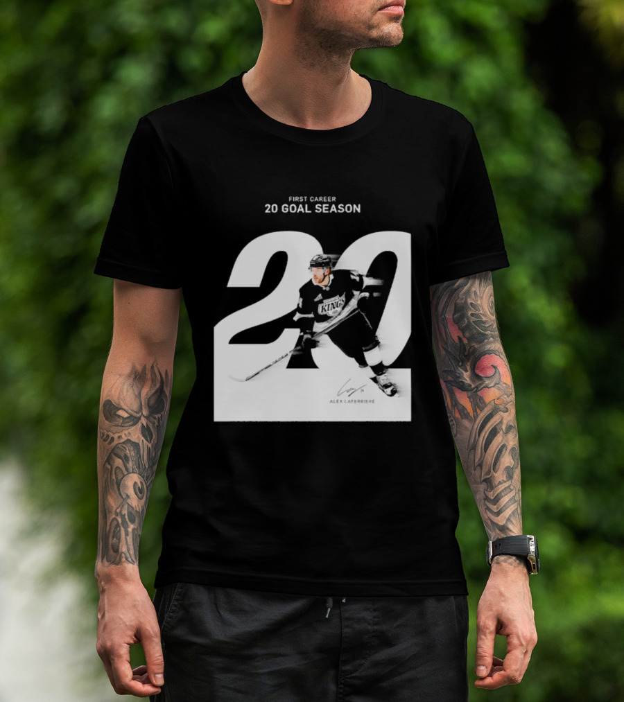 Alex Laferriere Los Angeles Kings First Career 20 Goal Season 20 T-Shirt