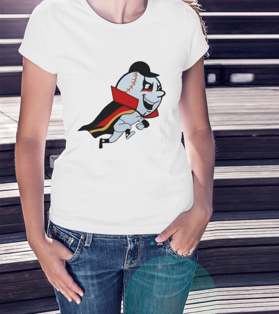 Mr. Met Danhausen Baseball Character With Cape And Makeup T-Shirt