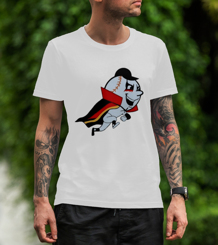 Mr. Met Danhausen Baseball Character With Cape And Makeup T-Shirt