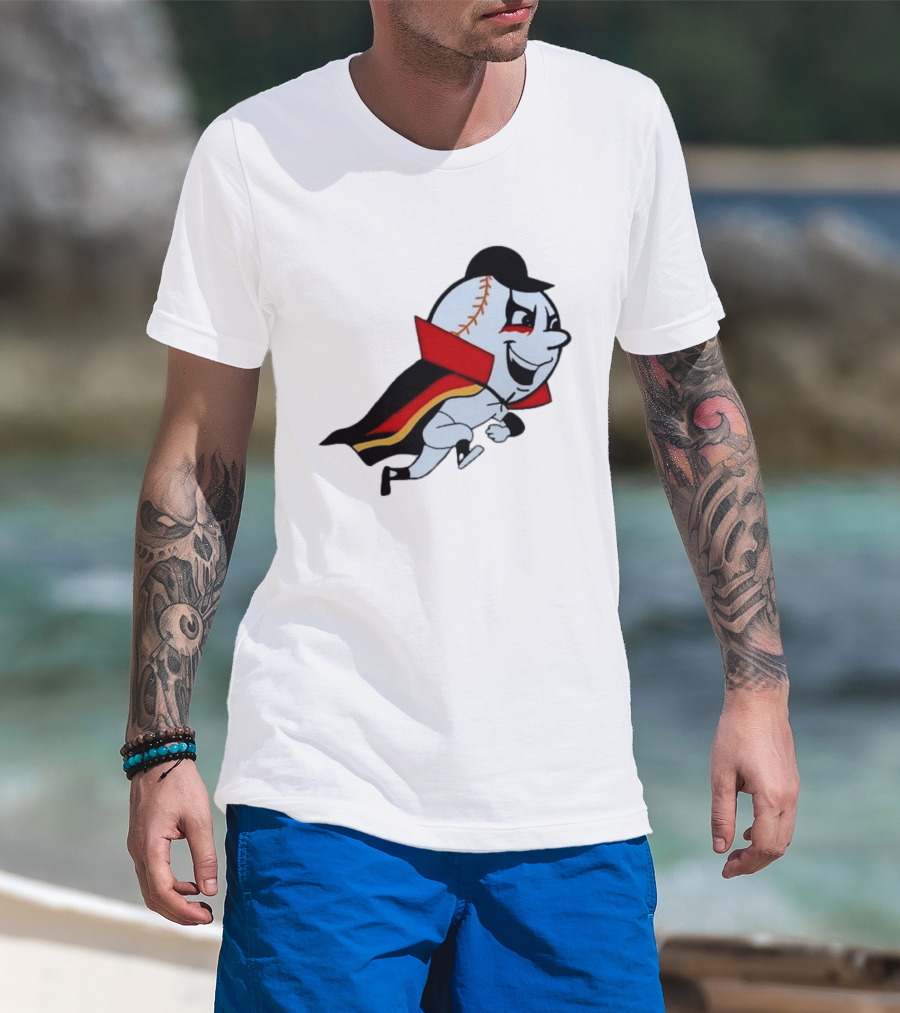 Mr. Met Danhausen Baseball Character With Cape And Makeup T-Shirt