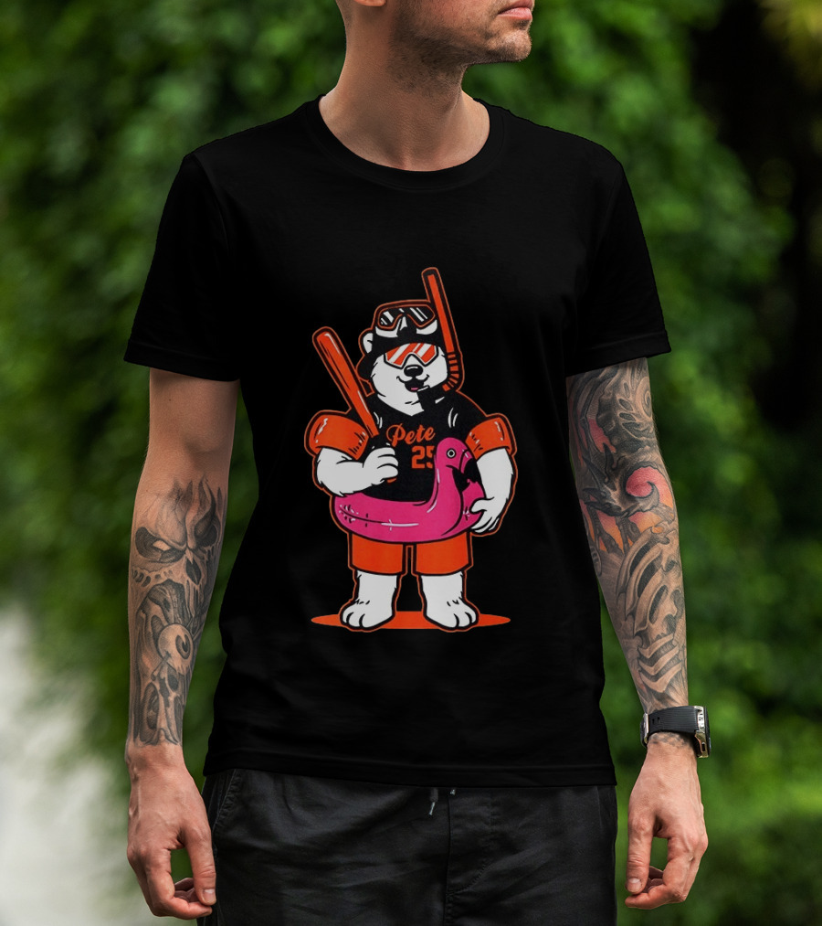 Pete Alonso Polar Bear Baseball Scuba Flamingo Baltimore Orioles T-Shirt