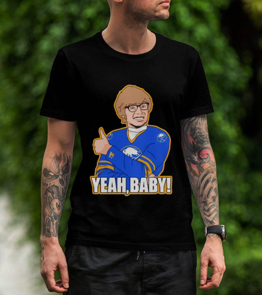 Yeah Baby Austin Powers Buffalo Sabres Hockey T-Shirt