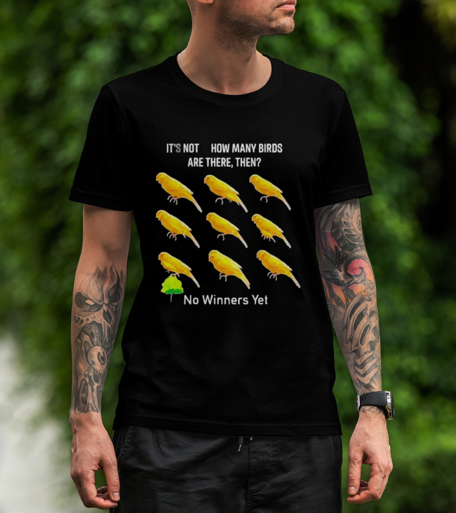 It's Not 9 How Many Birds Are There Then No Winners Yet T-Shirt