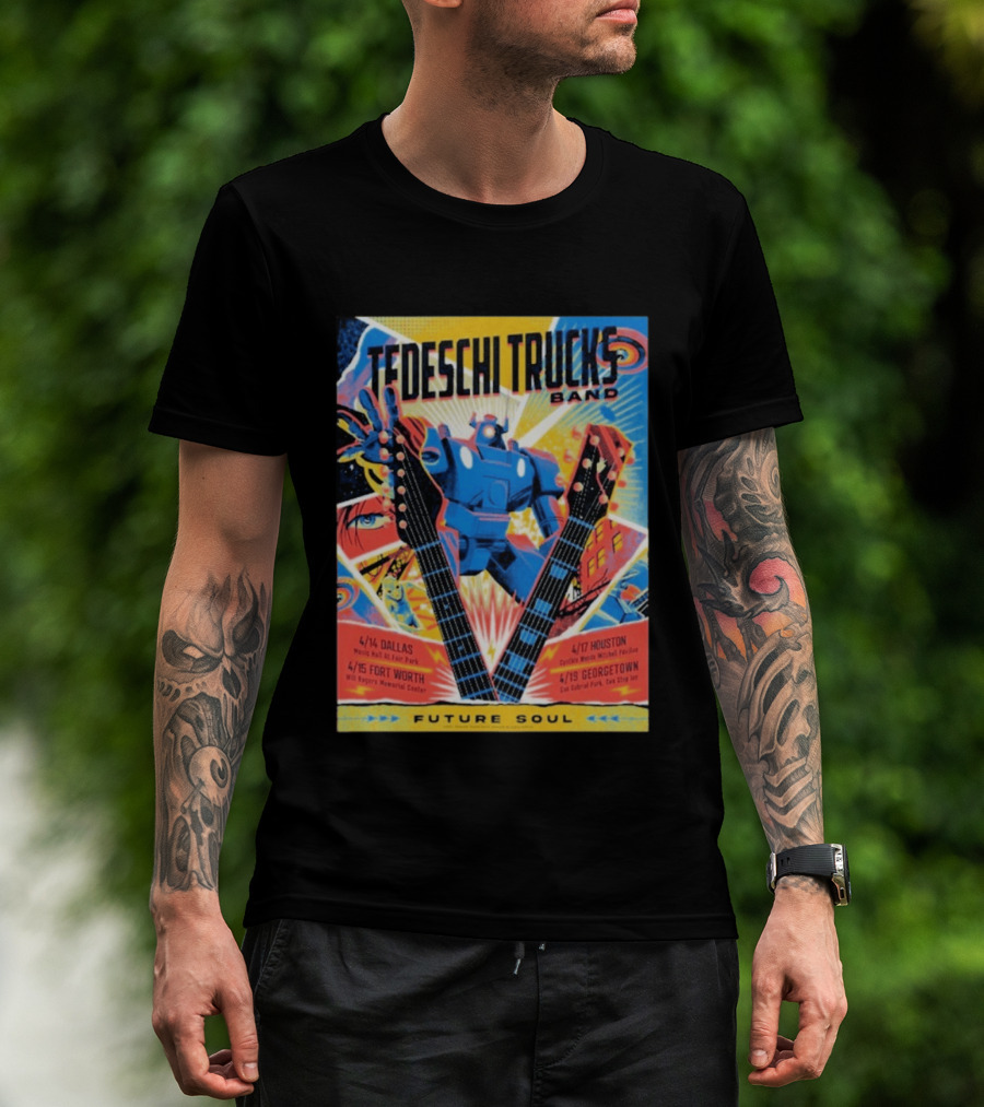 Tedeschi Trucks Band Future Soul 2026 Texas Tour April 14 19 Dallas Fort Worth Houston Georgetown T-Shirt