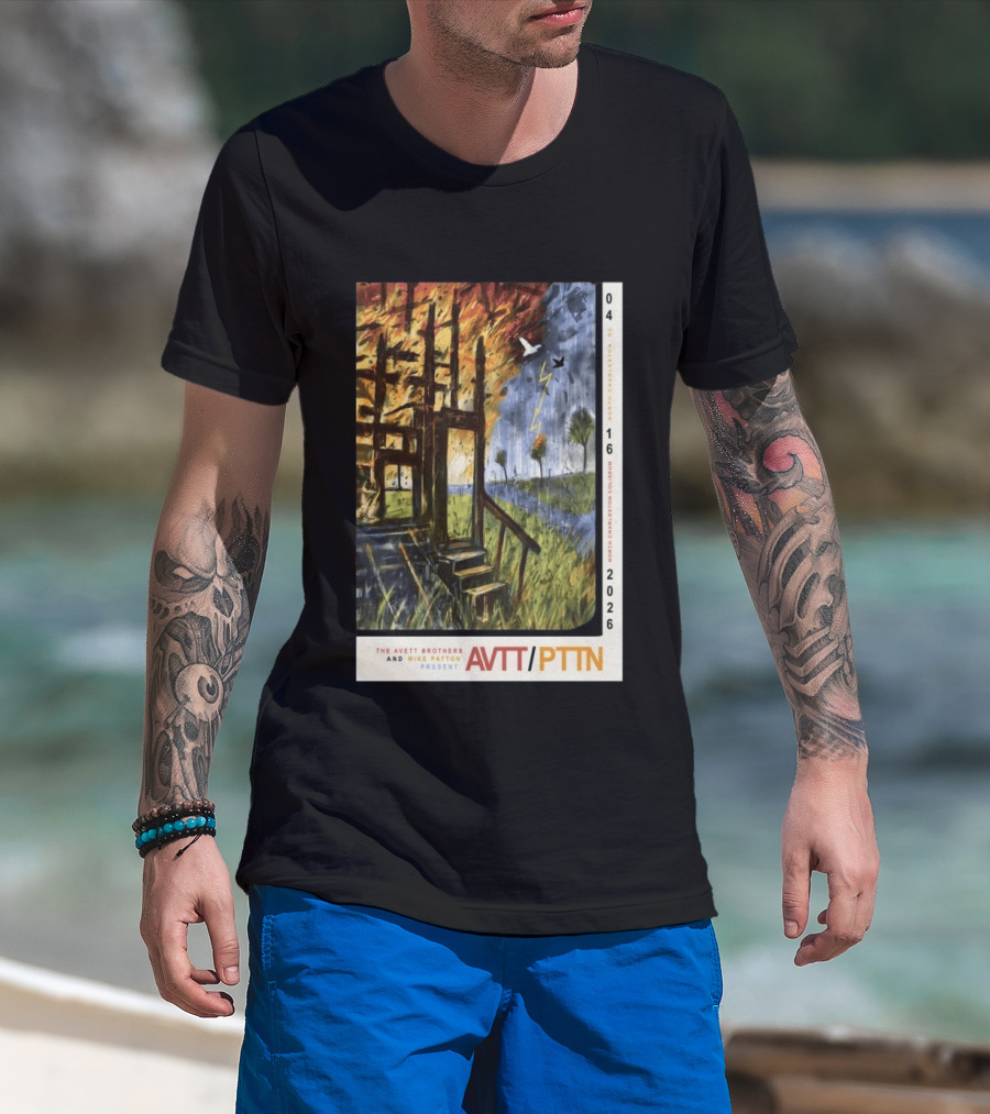 The Avett Brothers Mike Patton Presents AVTT PTTN April 16 2026 North Charleston Coliseum T-Shirt