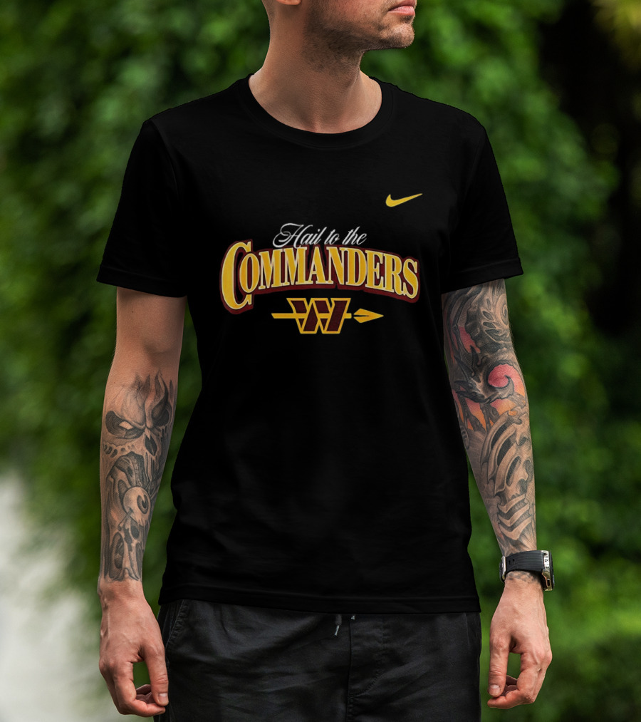 Hail To The Commanders Washington W Arrow Nike T-Shirt