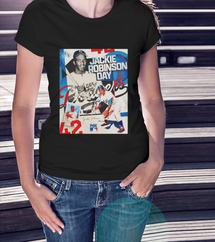 Jackie Robinson Day Brooklyn Dodgers MLB Fox 42 T-Shirt