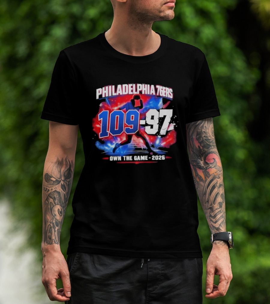Philadelphia 76Ers 109 97 Victory Vs Orlando Magic Joel Embiid Mode 2026 T-Shirt