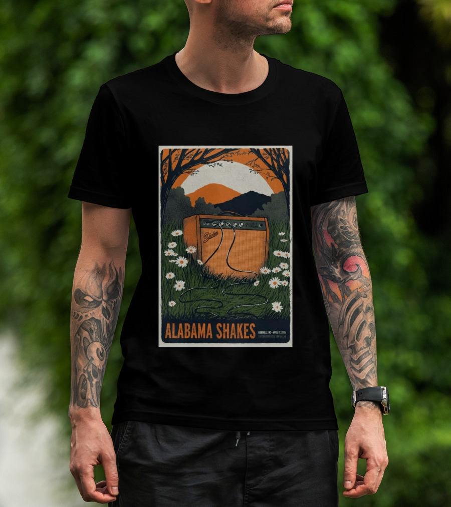 Alabama Shakes Asheville NC April 17 2026 Daisy Amp T-Shirt