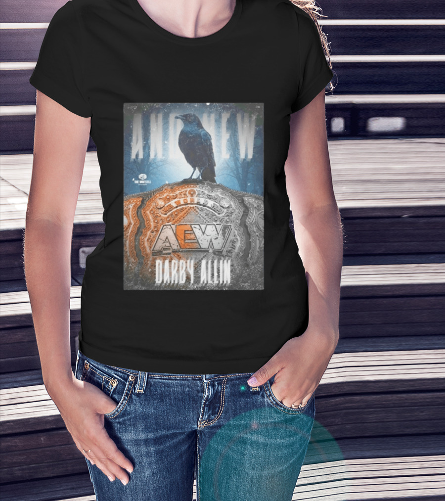 And New AEW World Darby Allin Championship Belt Raven T-Shirt