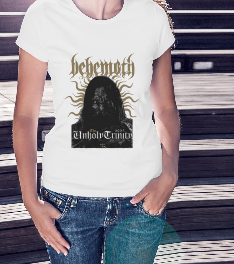 Behemoth The Unholy Trinity Sunburst Symbol Dark T-Shirt