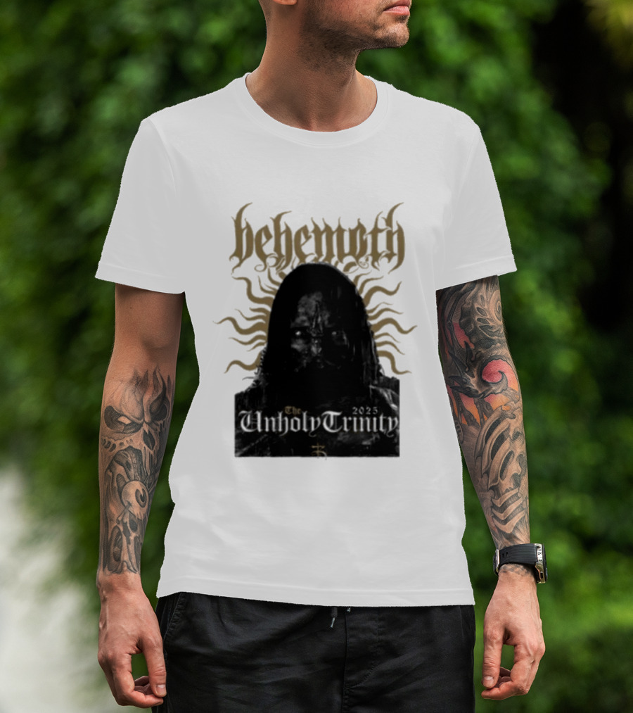 Behemoth The Unholy Trinity Sunburst Symbol Dark T-Shirt