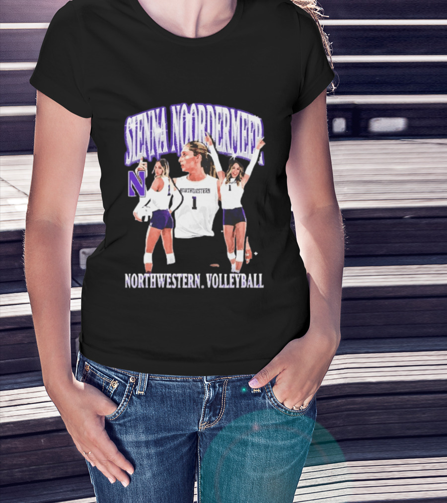 Sienna Noordermeer Northwestern Volleyball Player N Wildcats Sports Team T-Shirt