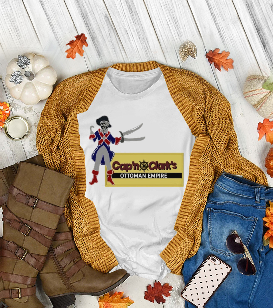 Cap'n Clark's Ottoman Empire Pirate with Crossed Swords T-Shirt