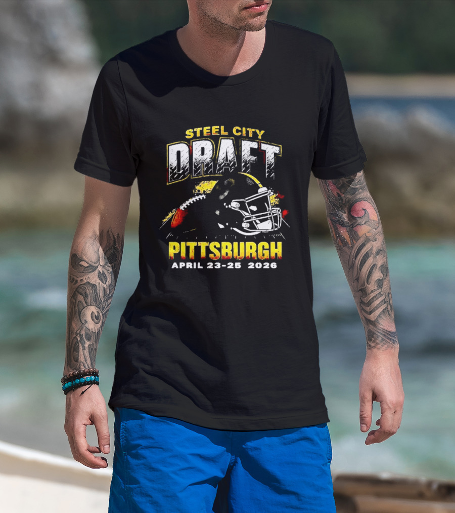Steel City Draft Pittsburgh April 23 26 2026 Helmet T-Shirt