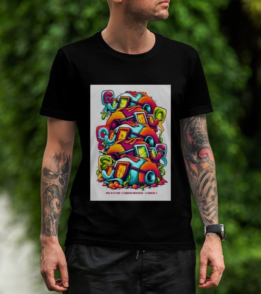 Goose April 18 19 2026 St Augustine Amphitheatre Vibrant Colorful T-Shirt