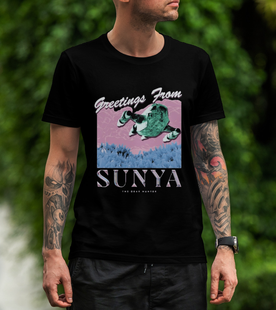 Greetings From Sunya The Dear Hunter Retro Futuristic T-Shirt