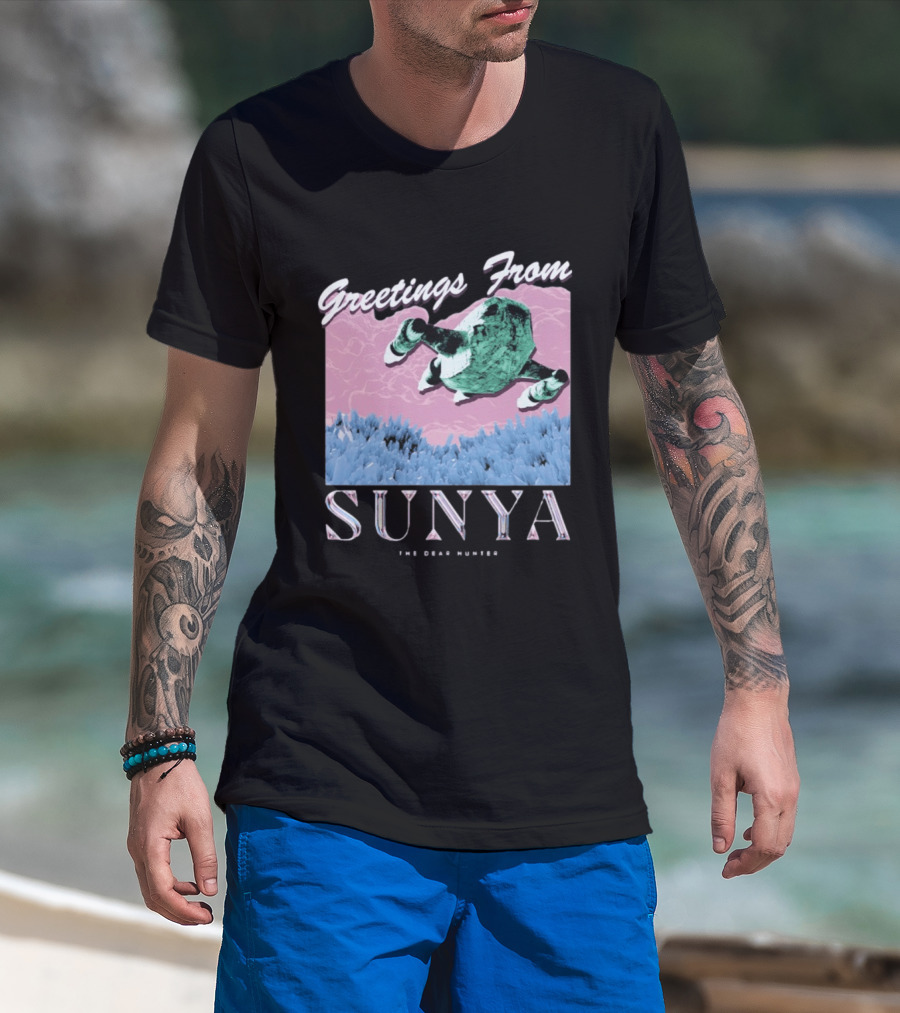 Greetings From Sunya The Dear Hunter Retro Futuristic T-Shirt