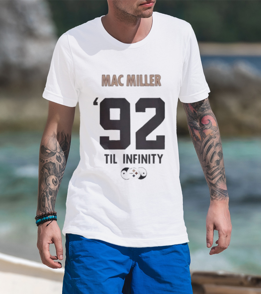 Pittsburgh Steelers Mitchell Ness Mac Miller 92 Til Infinity T-Shirt