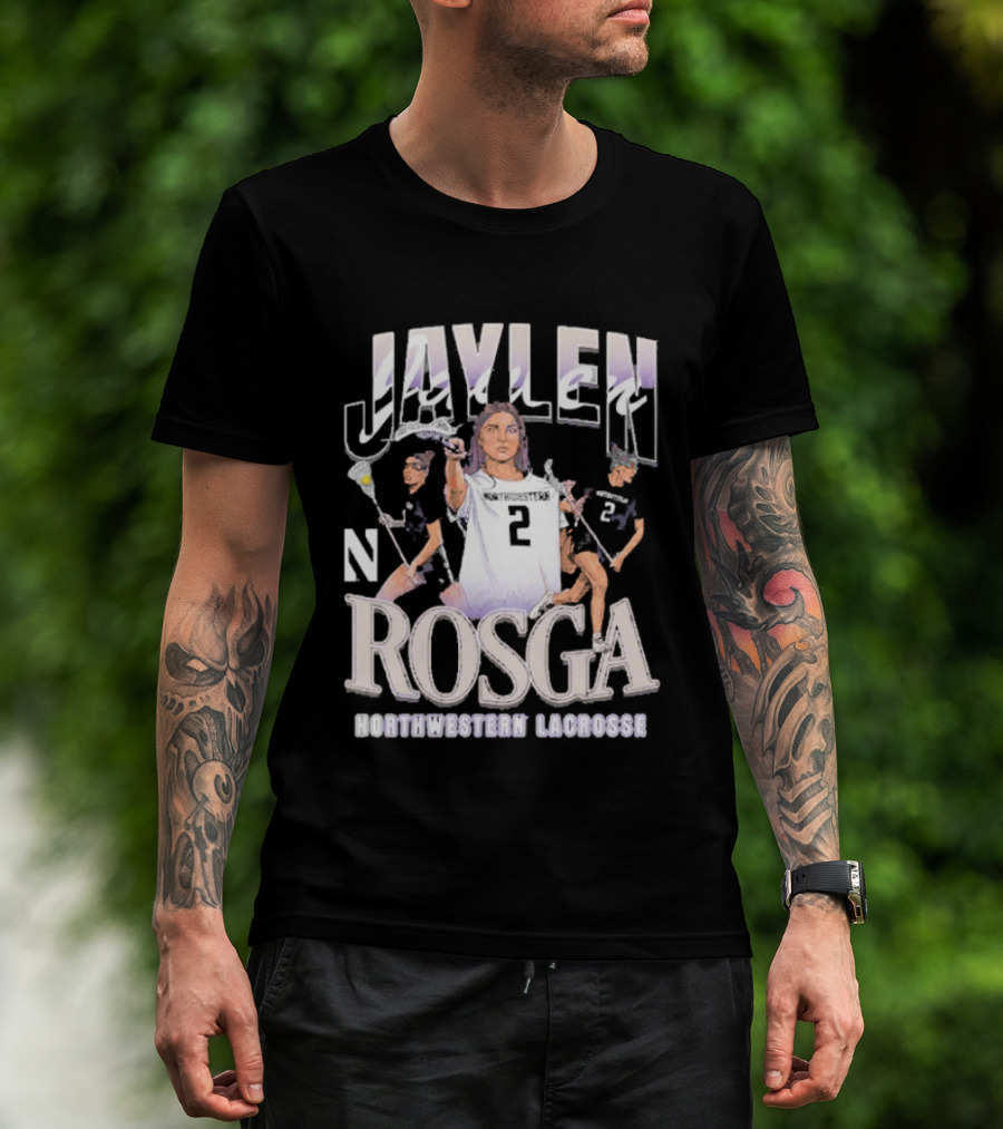 Jaylen Rosga Northwestern Lacrosse Player No. 2 T-Shirt