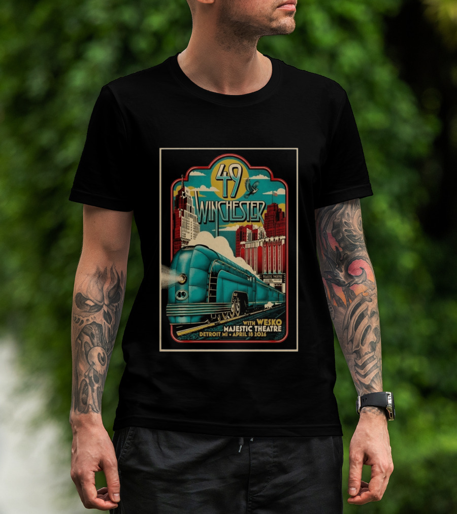 49 Winchester Majestic Theatre Detroit MI April 18 2026 Wesko T-Shirt