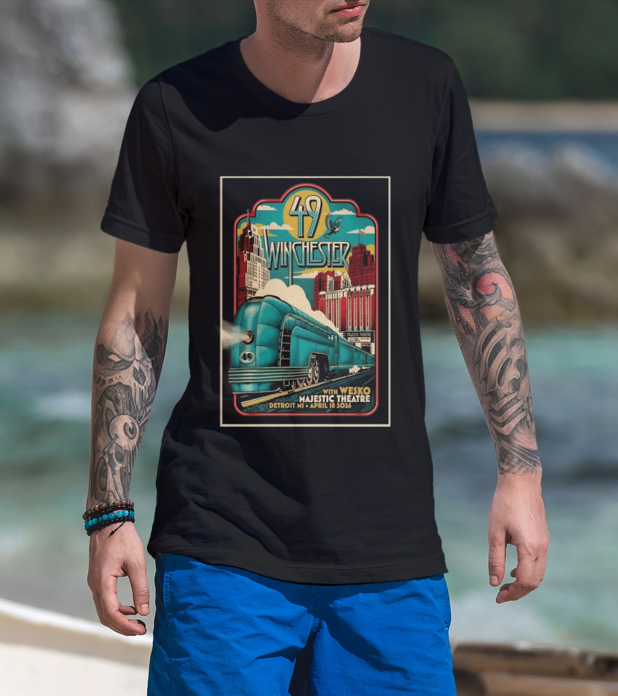 49 Winchester Majestic Theatre Detroit MI April 18 2026 Wesko T-Shirt