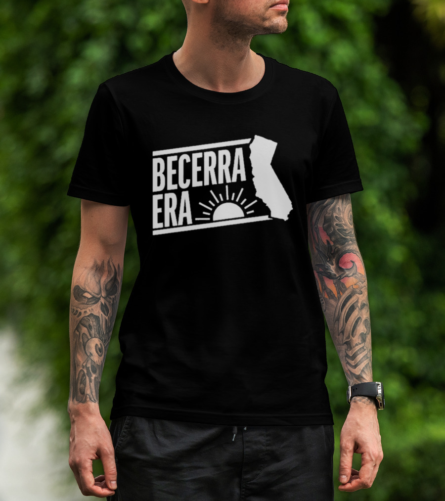 Becerra Era California Sun State Outline 2026 T-Shirt