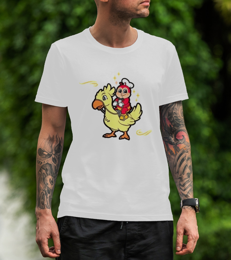 2026 Jollibee Hear Feel Think Riding Chocobo T-Shirt