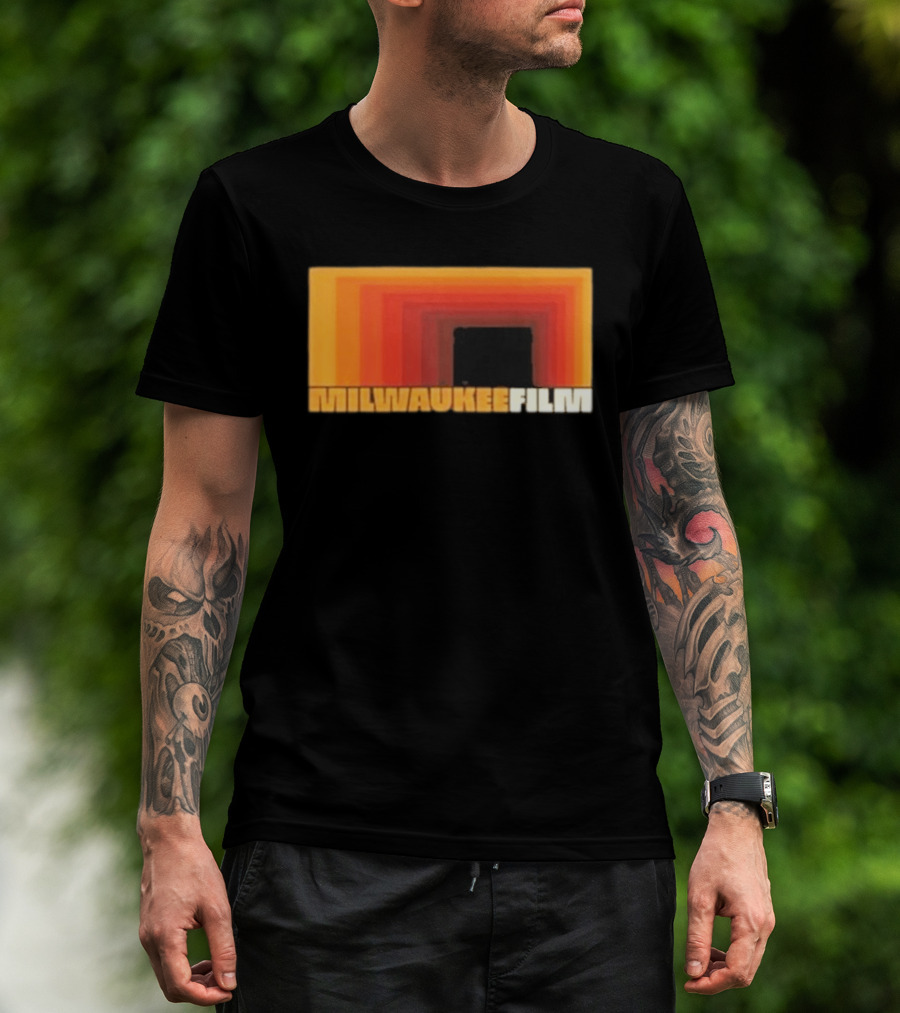 Milwaukee Film Retro Gradient Rectangle T-Shirt