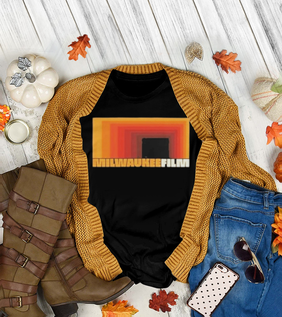 Milwaukee Film Retro Gradient Rectangle T-Shirt