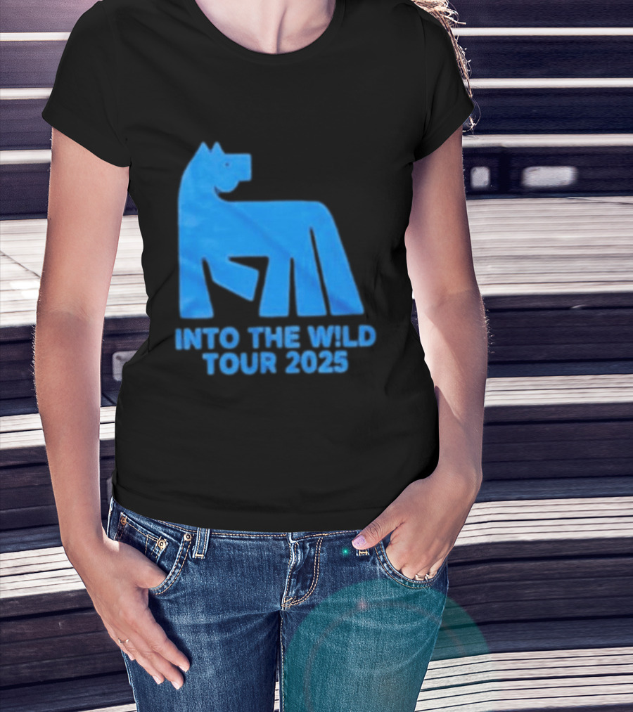 Russ Into The Wild Tour 2025 Blue Bear T-Shirt