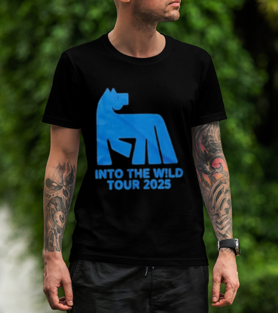 Russ Into The Wild Tour 2025 Blue Bear T-Shirt
