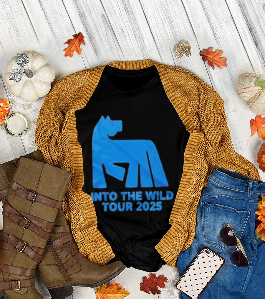 Russ Into The Wild Tour 2025 Blue Bear T-Shirt