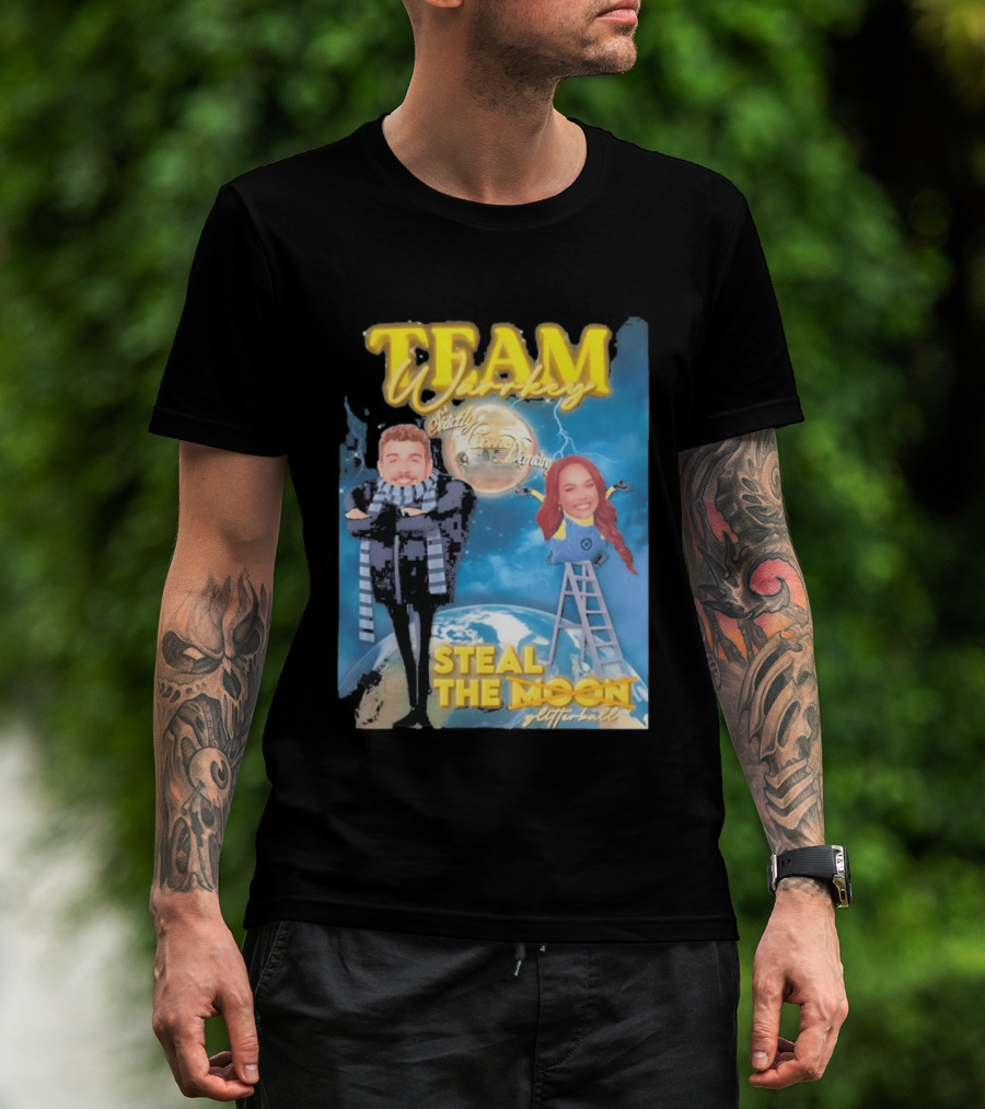 Team Warrkey Strictly Steal The Moon Dancing Planet Earth T-Shirt
