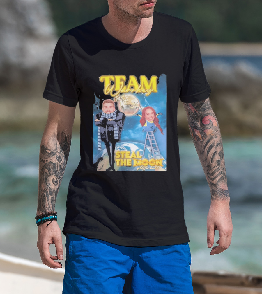 Team Warrkey Strictly Steal The Moon Dancing Planet Earth T-Shirt