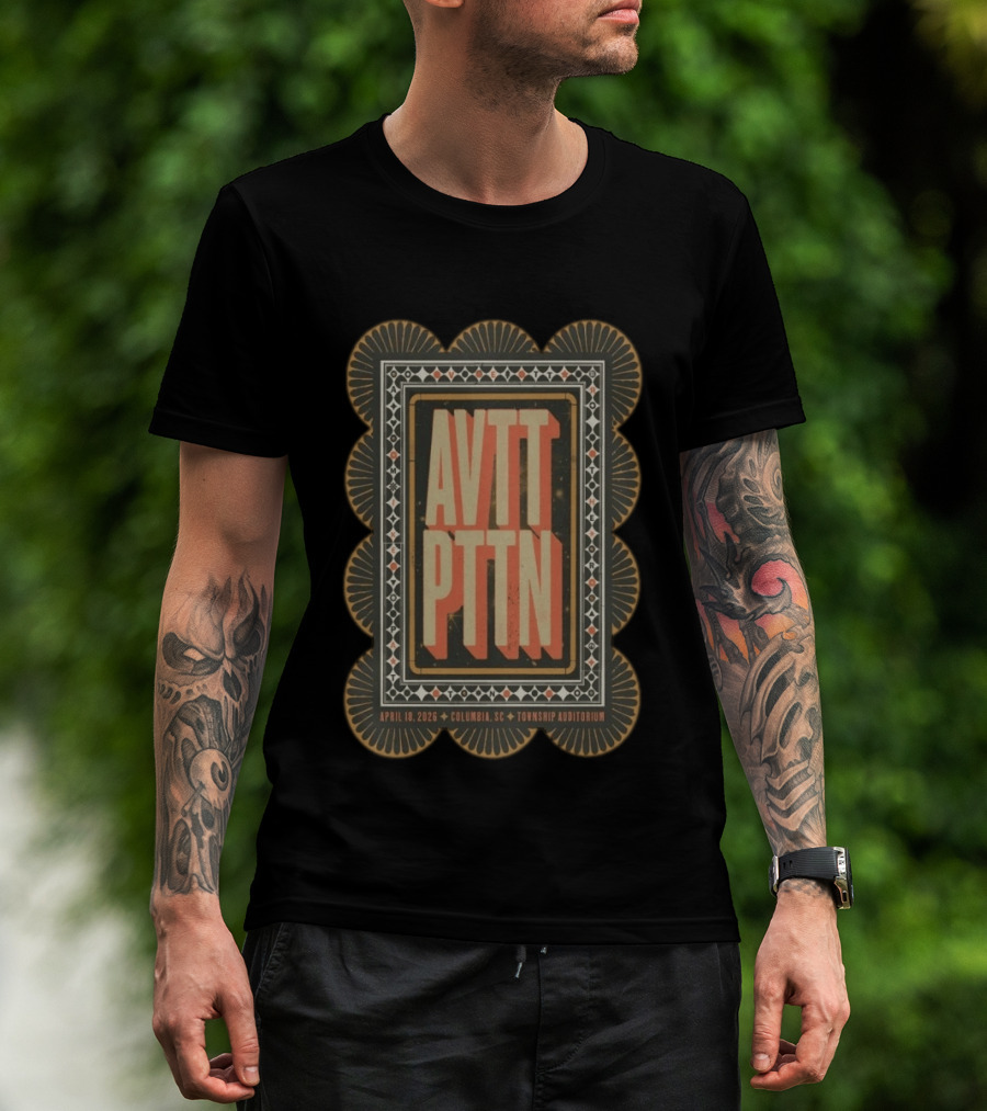The Avett Brothers AVTT PTTN Concert April 18 2026 Columbia SC Township Auditorium T-Shirt